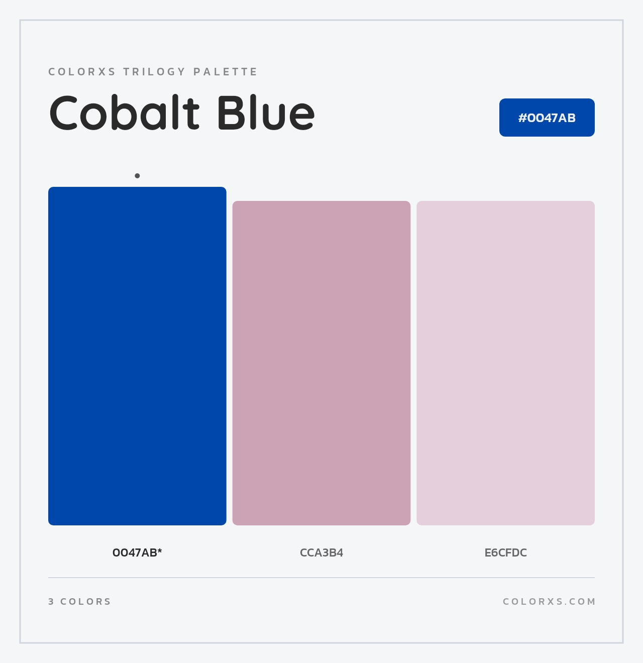 Cobalt Blue - Colorxs Trilogy Palette
