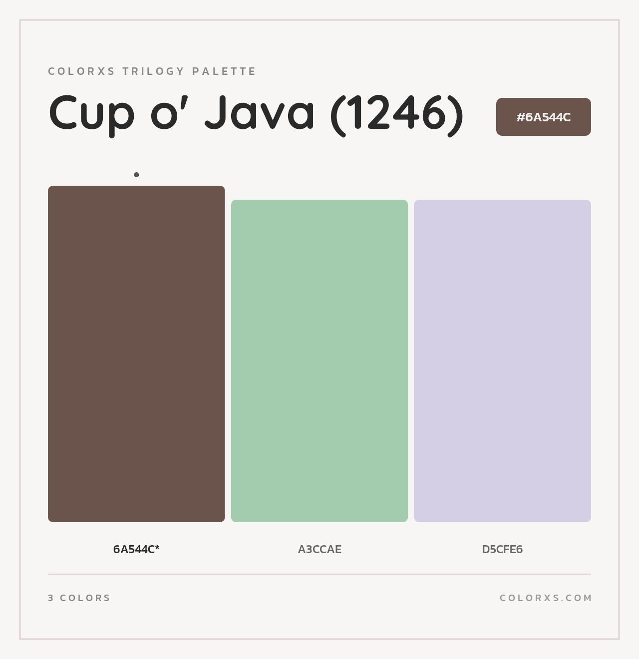 Cup o' Java (1246) - Colorxs Trilogy Palette