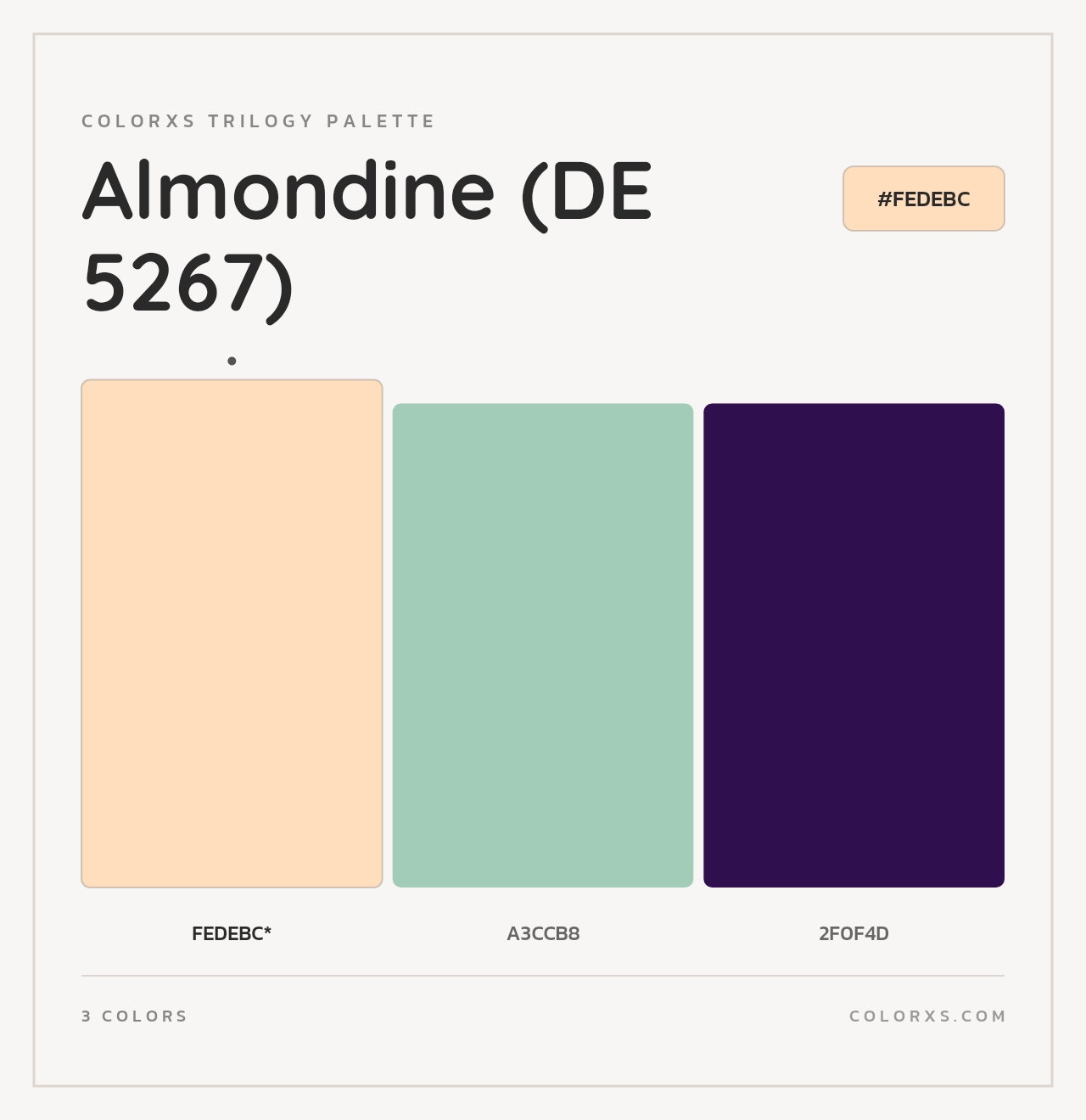 Almondine (DE 5267) - Colorxs Trilogy Palette