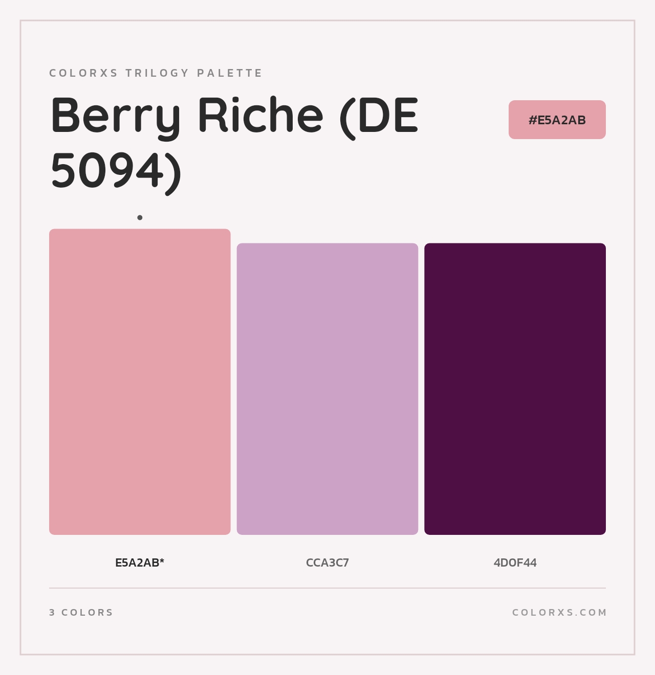 Berry Riche (DE 5094) - Colorxs Trilogy Palette