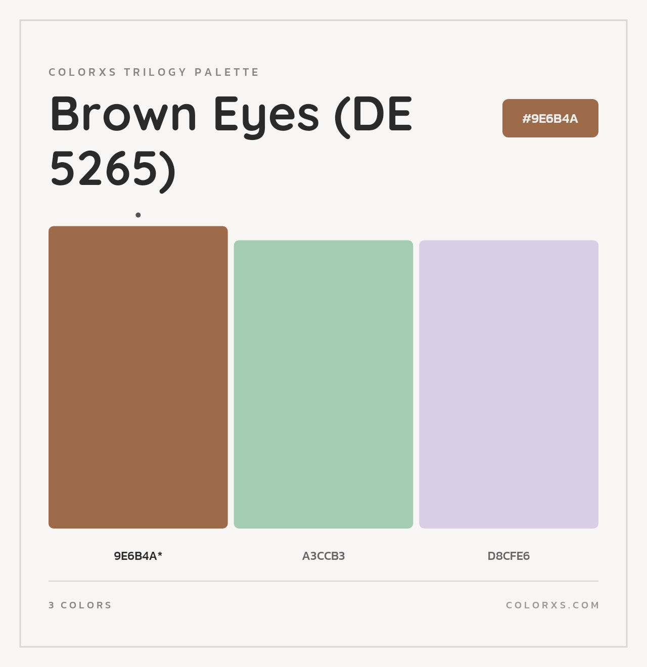 Brown Eyes (DE 5265) - Colorxs Trilogy Palette