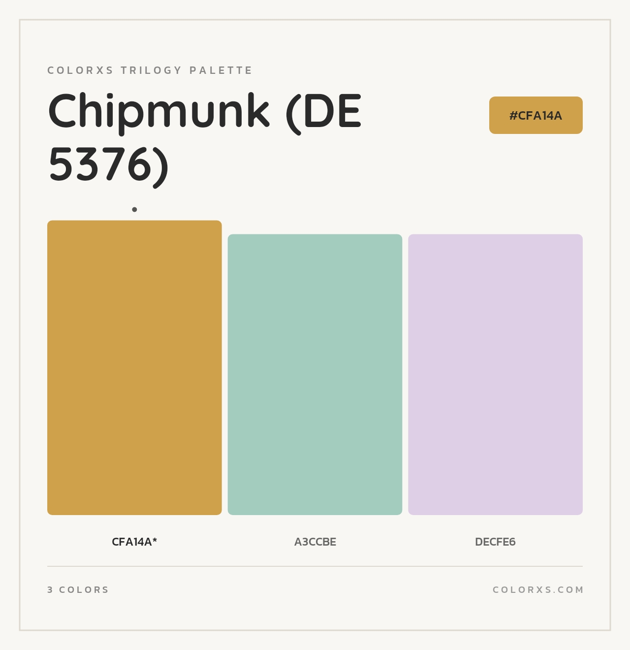 Chipmunk (DE 5376) - Colorxs Trilogy Palette