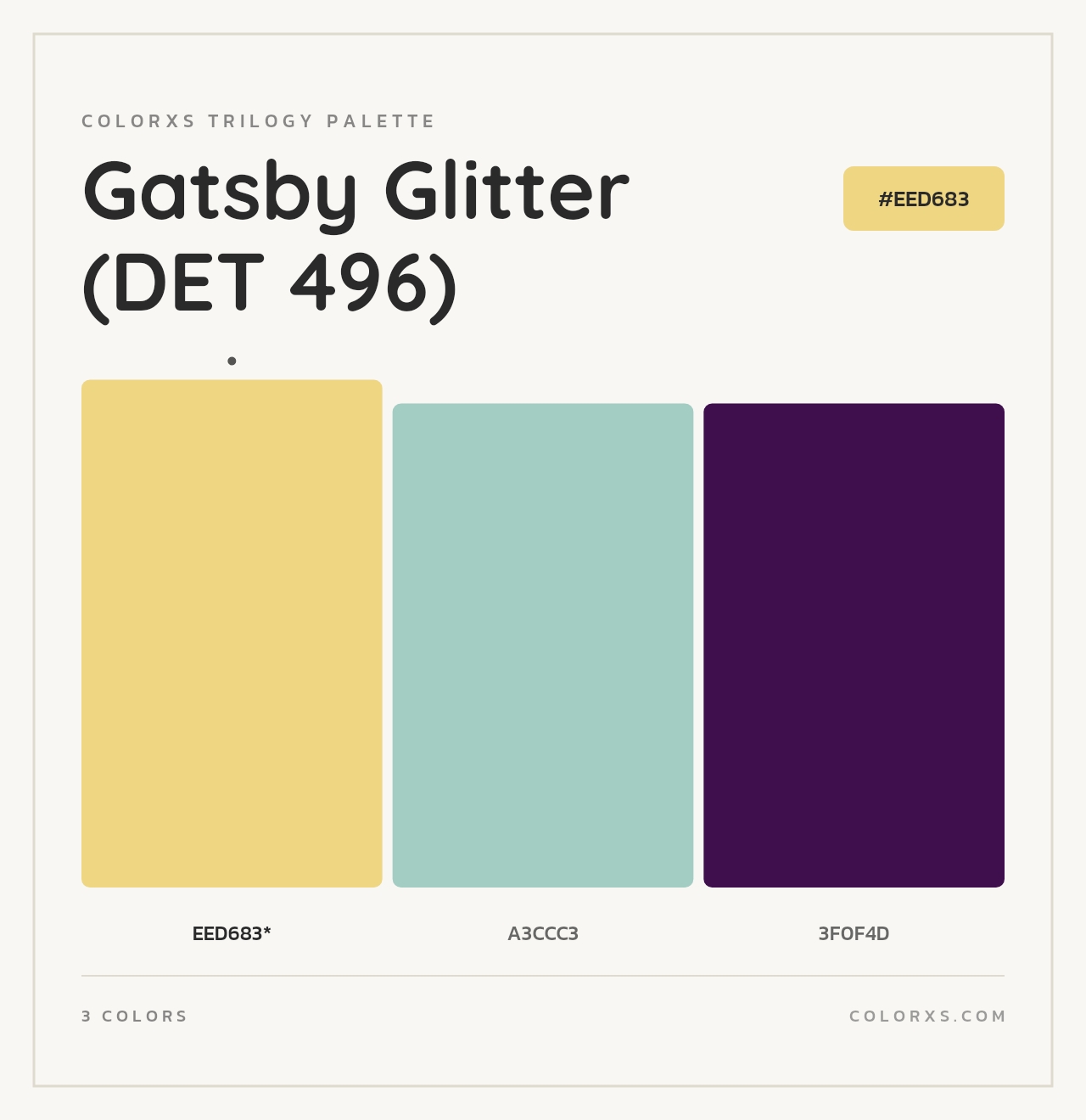 Gatsby Glitter (DET 496) - Colorxs Trilogy Palette