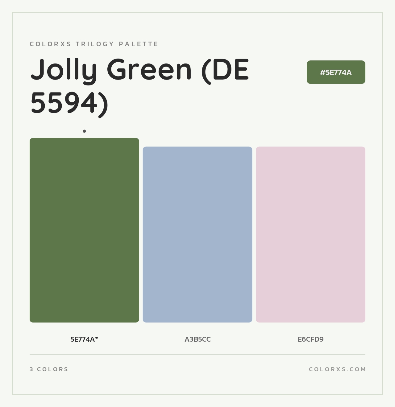 Jolly Green (DE 5594) - Colorxs Trilogy Palette