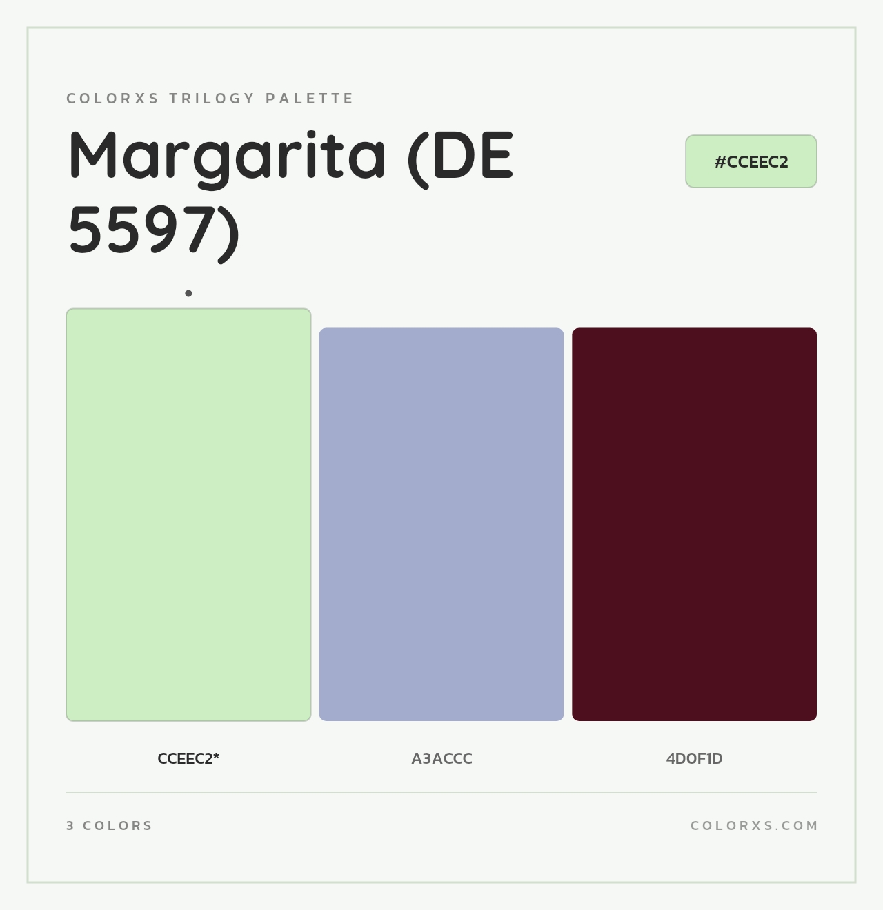 Margarita (DE 5597) - Colorxs Trilogy Palette