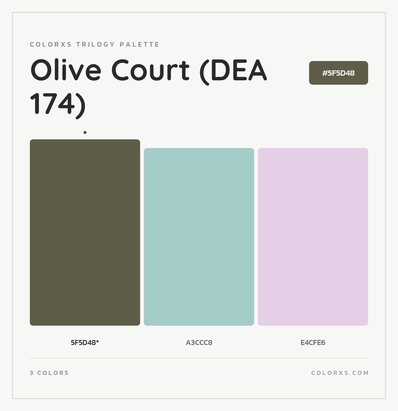 Olive Court (DEA 174) - Colorxs Trilogy Palette