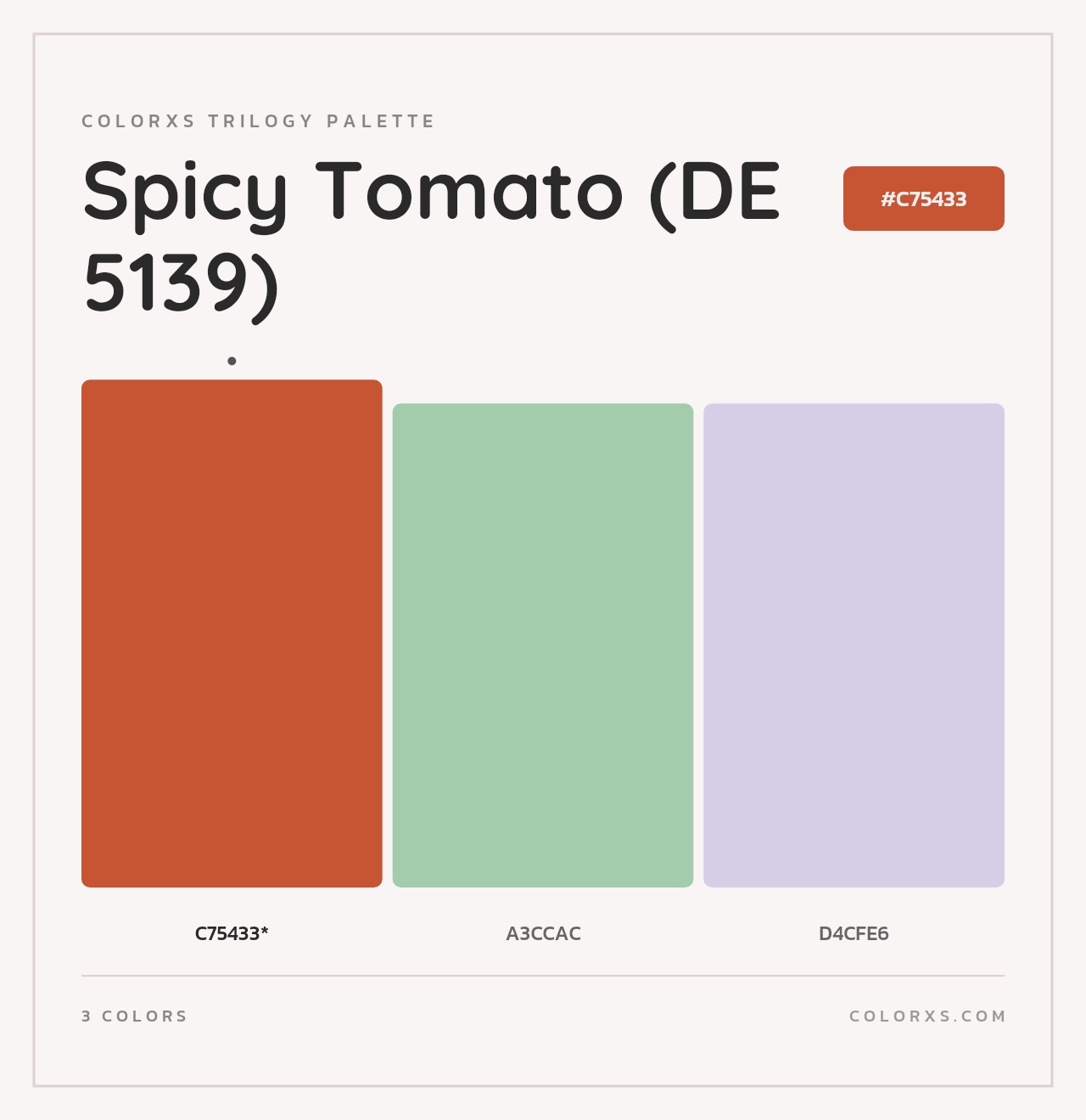 Spicy Tomato (DE 5139) - Colorxs Trilogy Palette