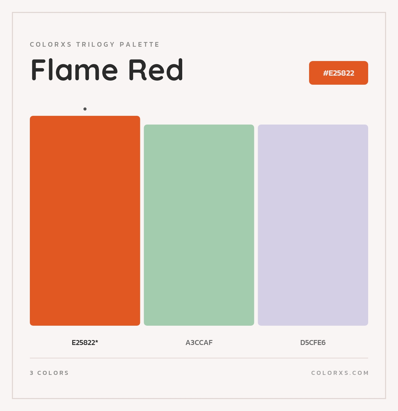 Flame Red - Colorxs Trilogy Palette