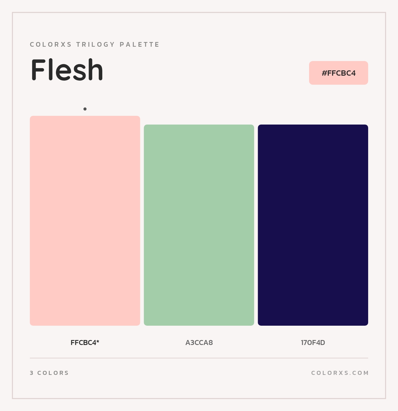 Flesh - Colorxs Trilogy Palette