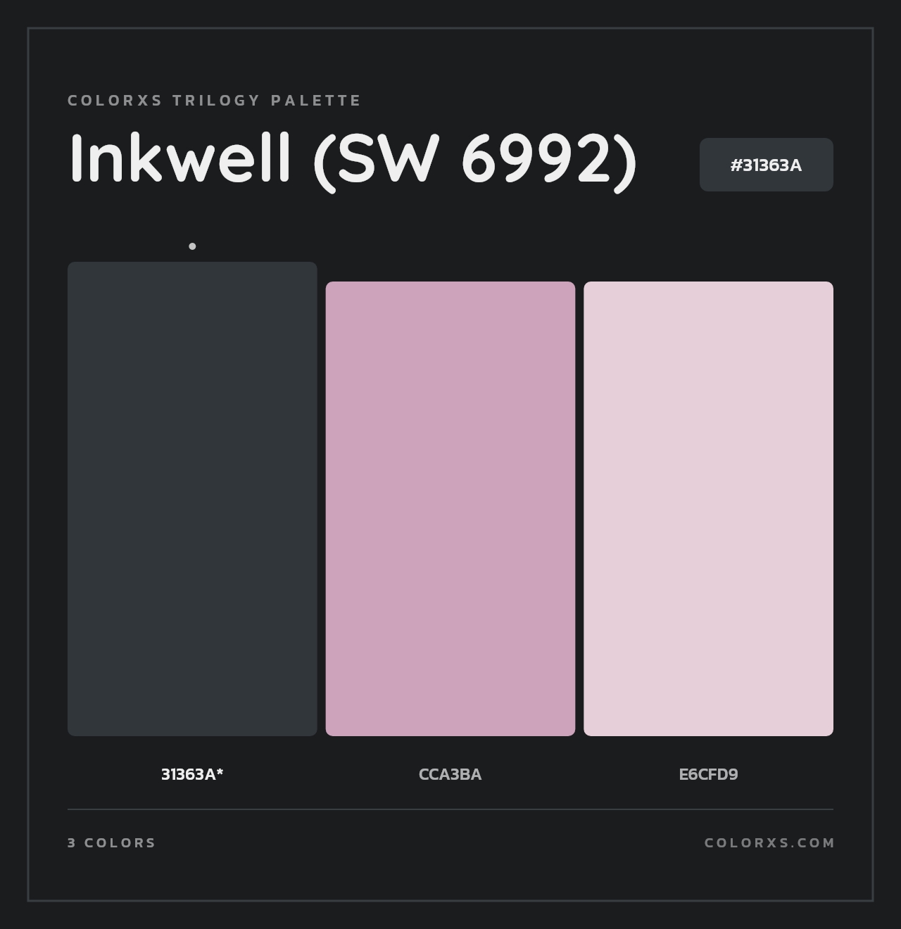 Inkwell (SW 6992) - Colorxs Trilogy Palette