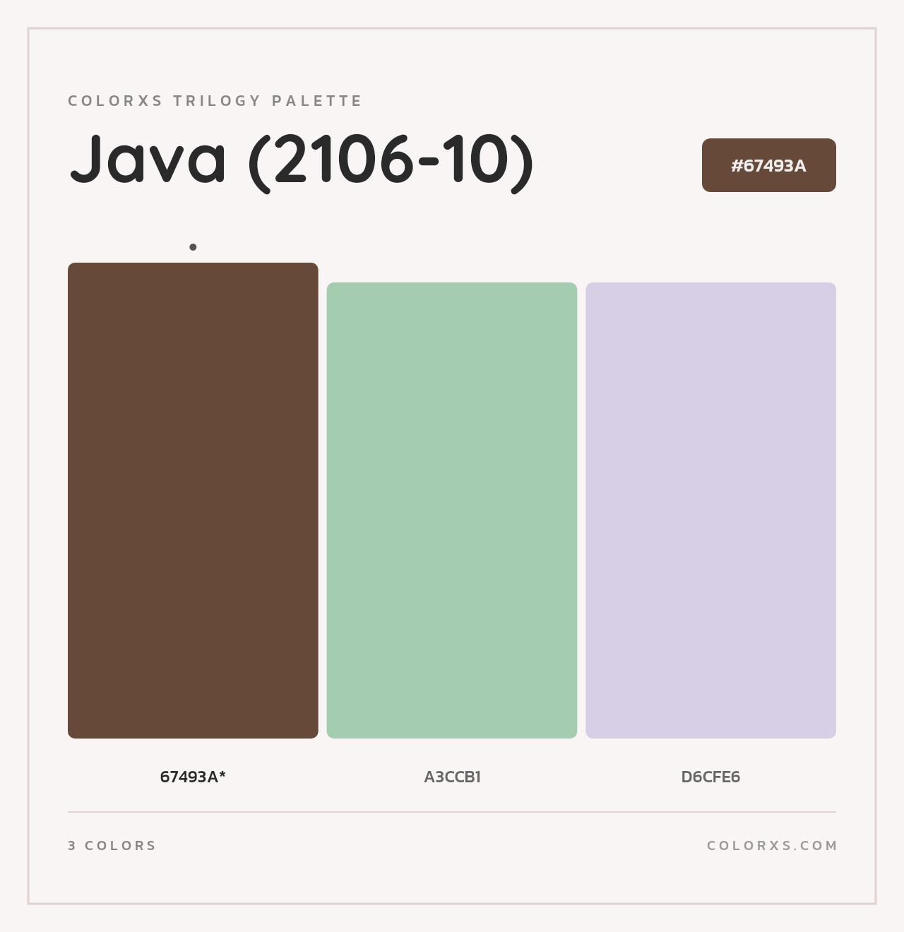 Java (2106-10) - Colorxs Trilogy Palette