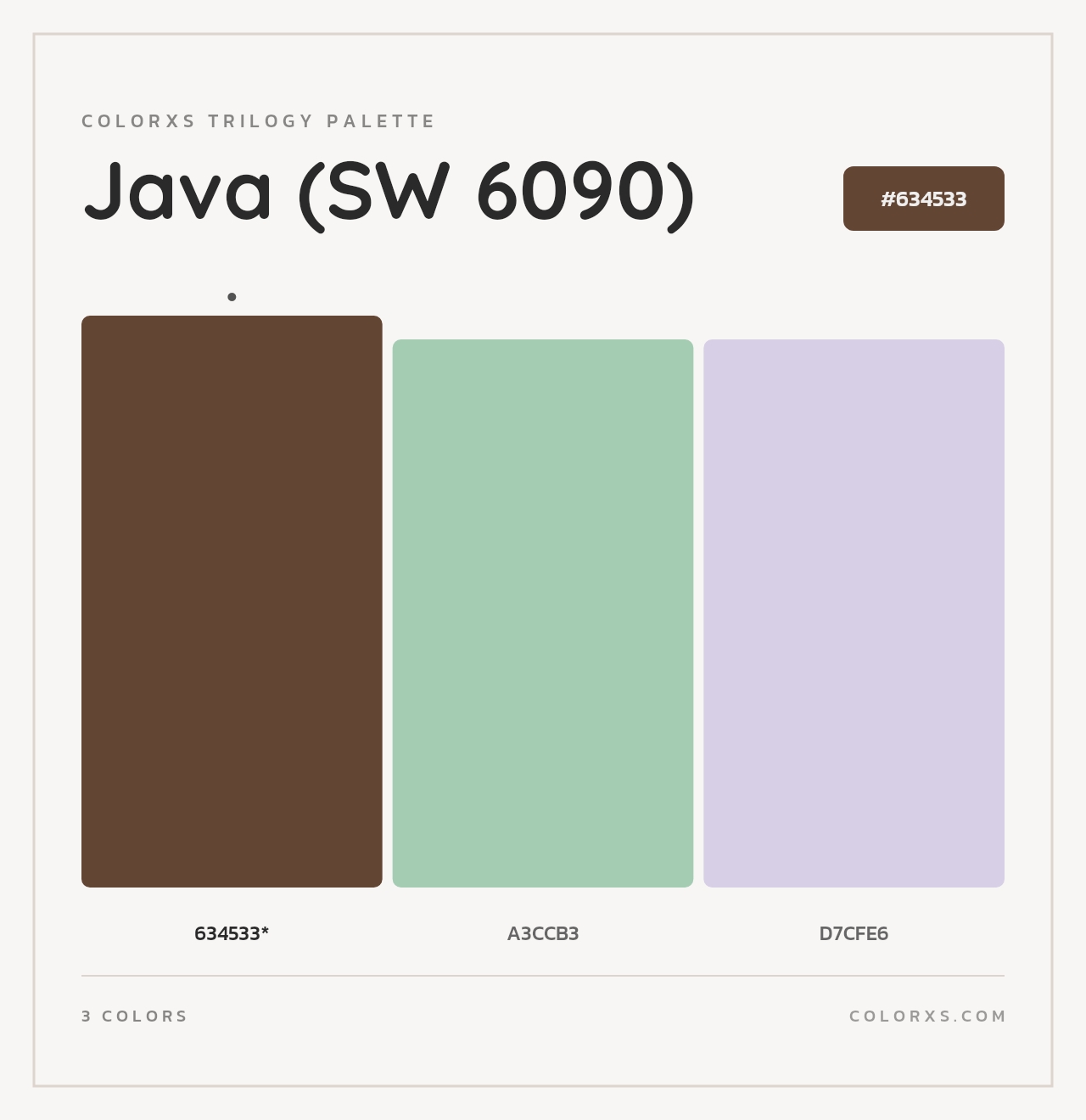 Java (SW 6090) - Colorxs Trilogy Palette