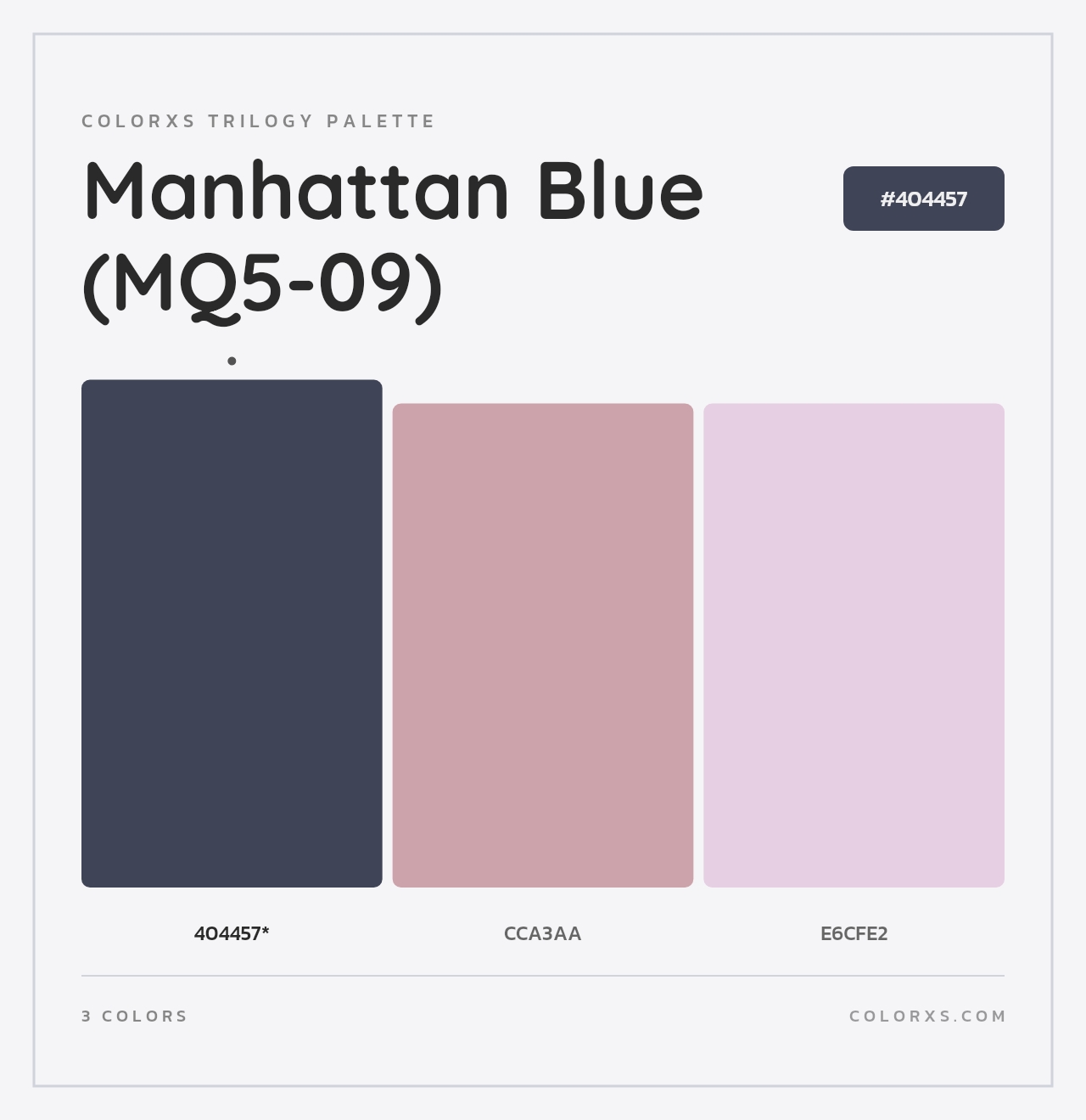 Manhattan Blue (MQ5-09) - Colorxs Trilogy Palette