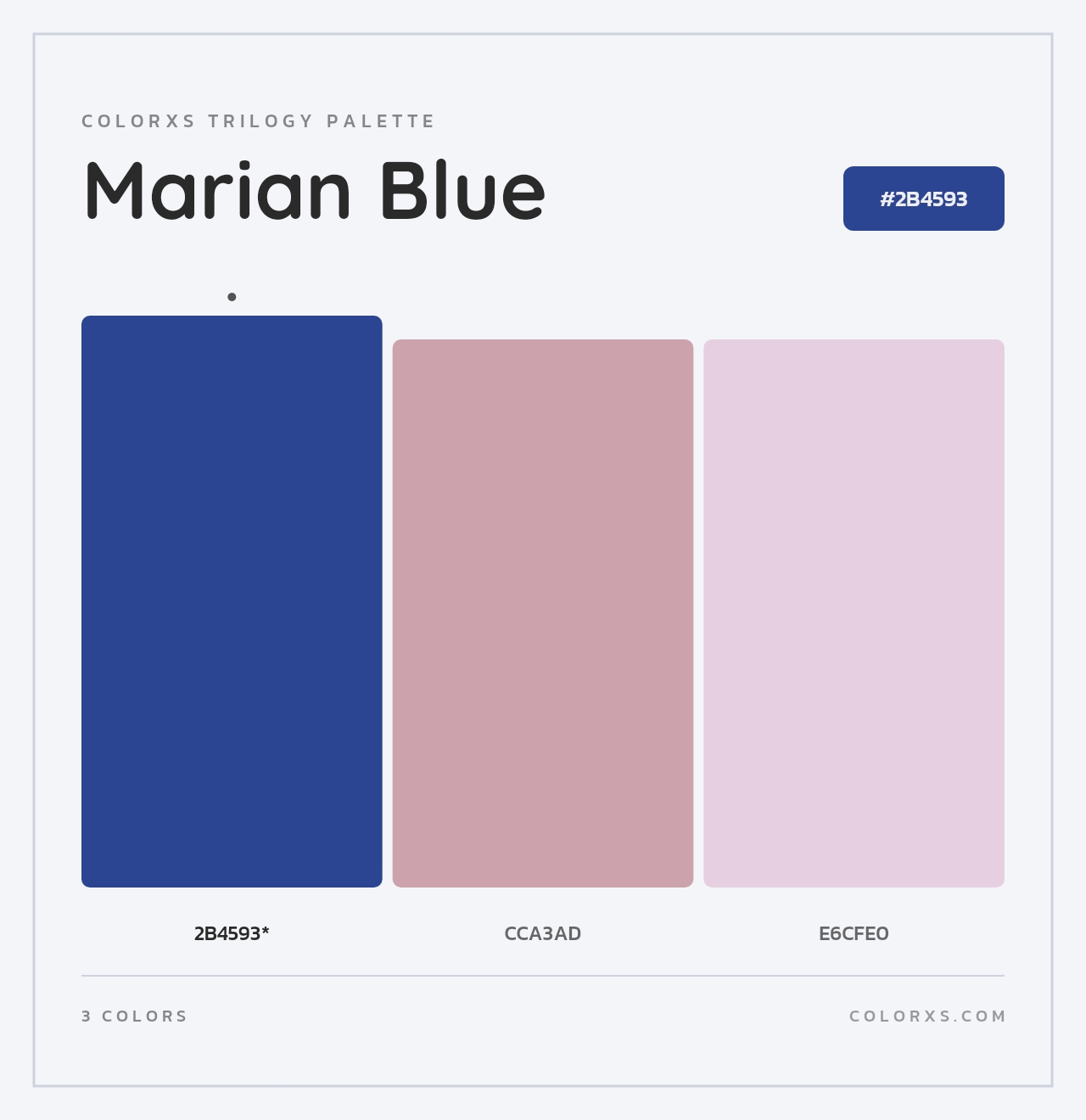 Marian Blue - Colorxs Trilogy Palette