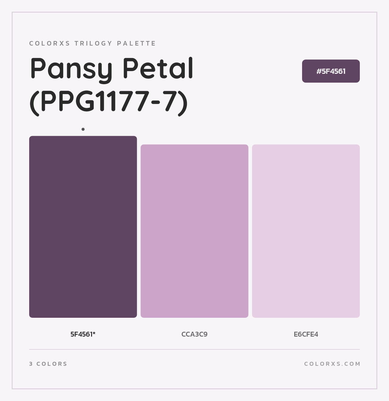 Pansy Petal (PPG1177-7) - Colorxs Trilogy Palette