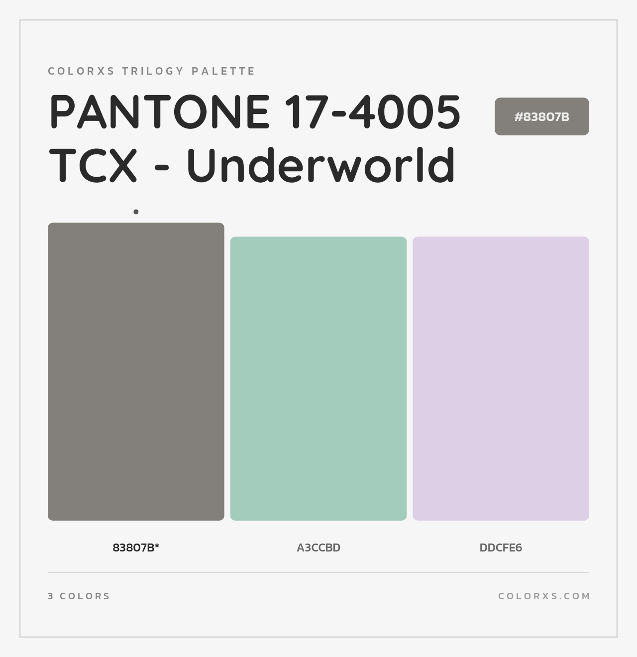 PANTONE 17-4005 TCX - Underworld - Colorxs Trilogy Palette