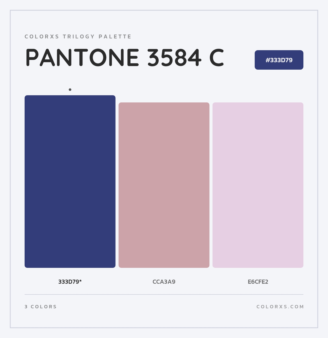 PANTONE 3584 C - Colorxs Trilogy Palette