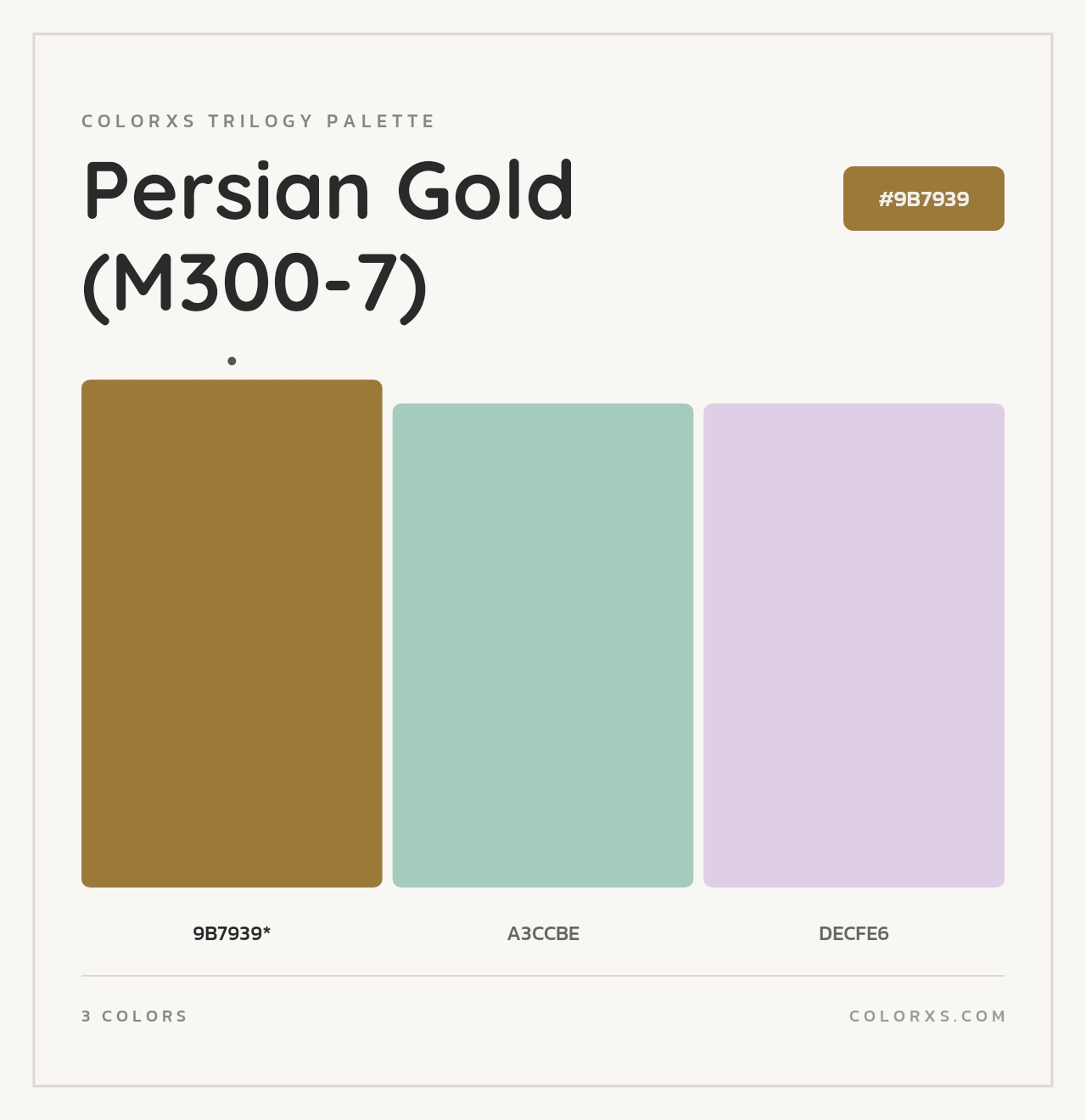 Persian Gold (M300-7) - Colorxs Trilogy Palette