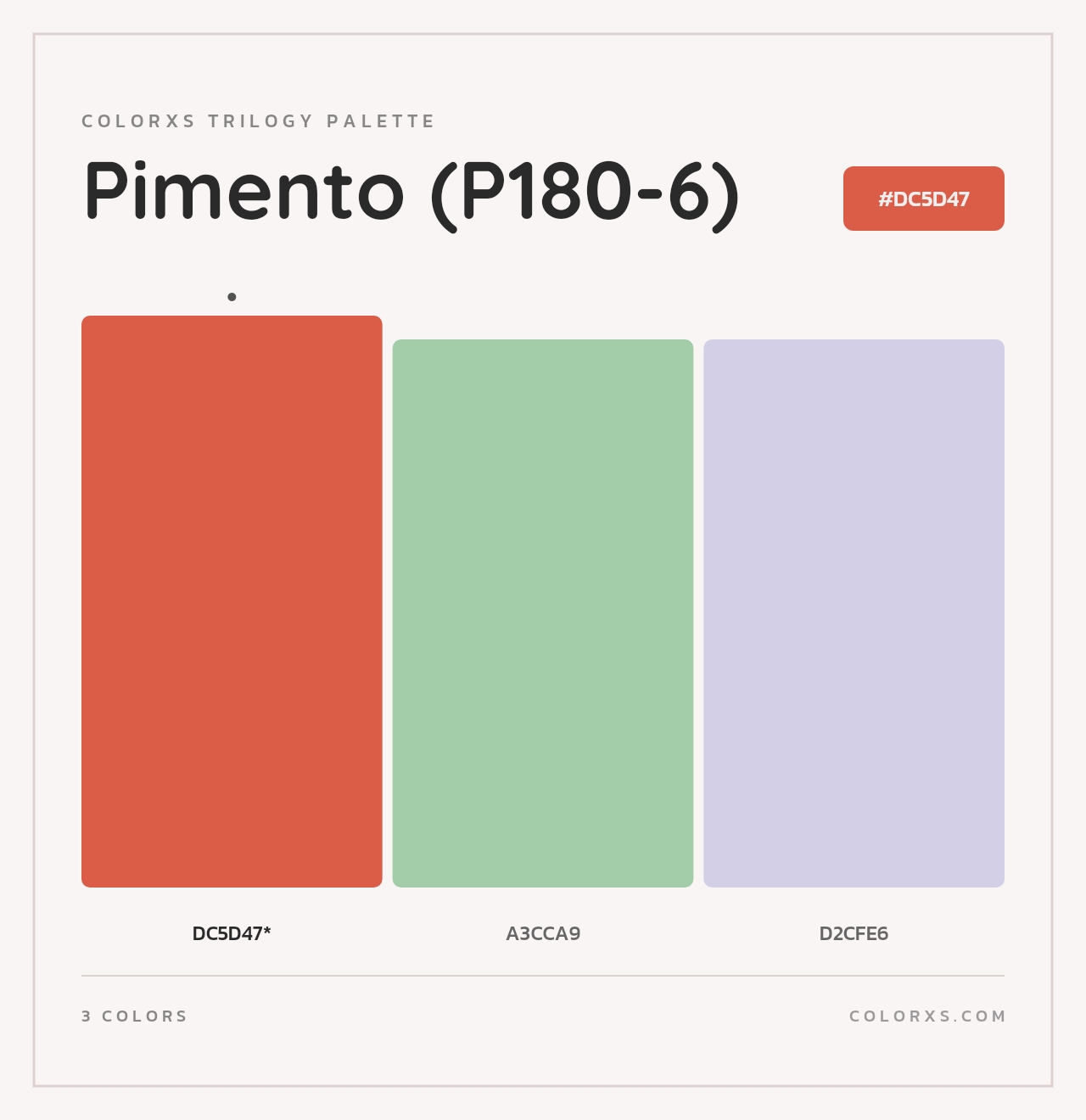 Pimento (P180-6) - Colorxs Trilogy Palette