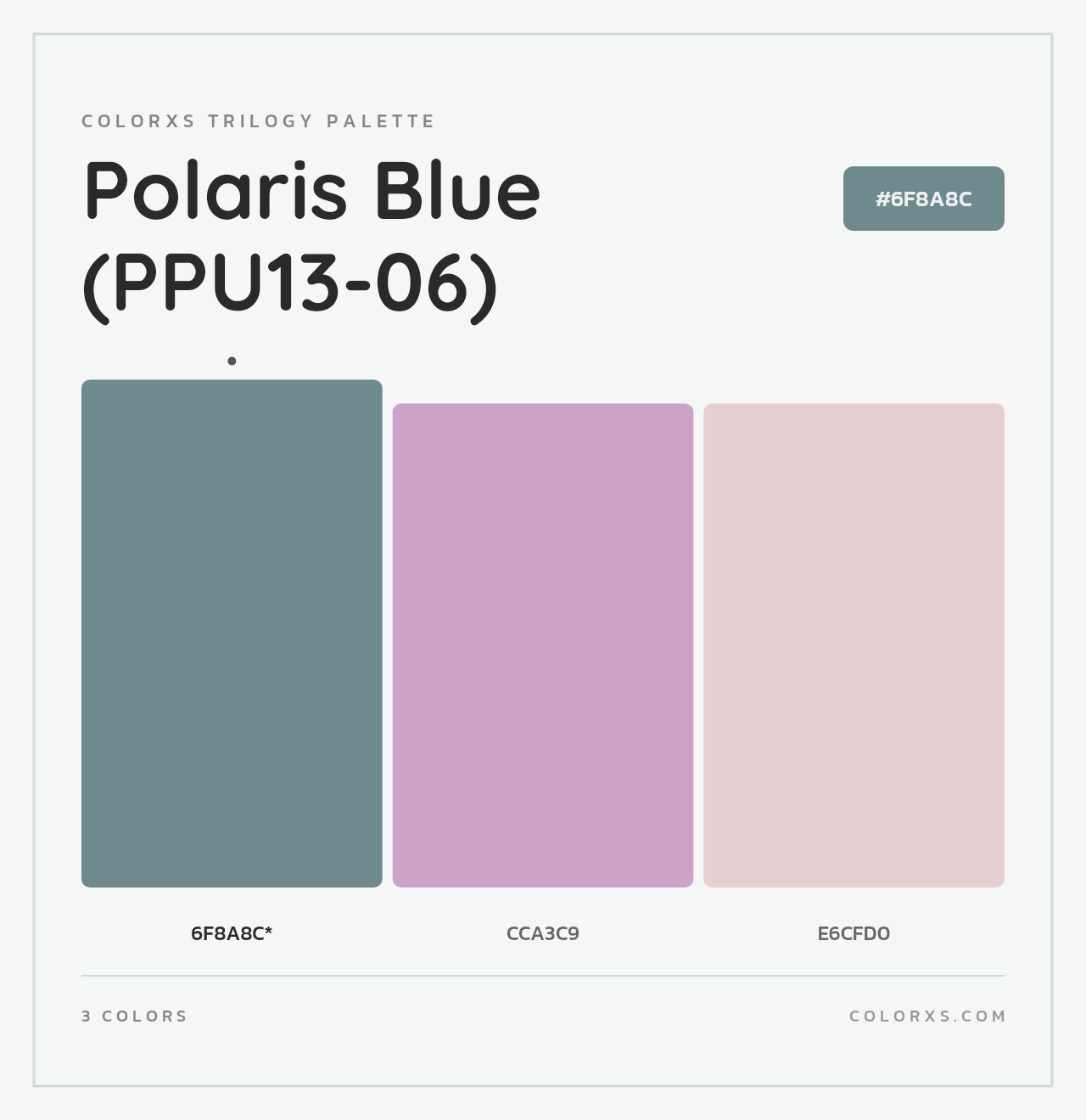 Polaris Blue (PPU13-06) - Colorxs Trilogy Palette