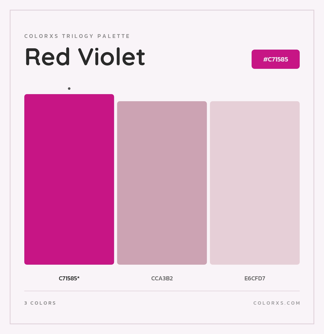 Red Violet - Colorxs Trilogy Palette