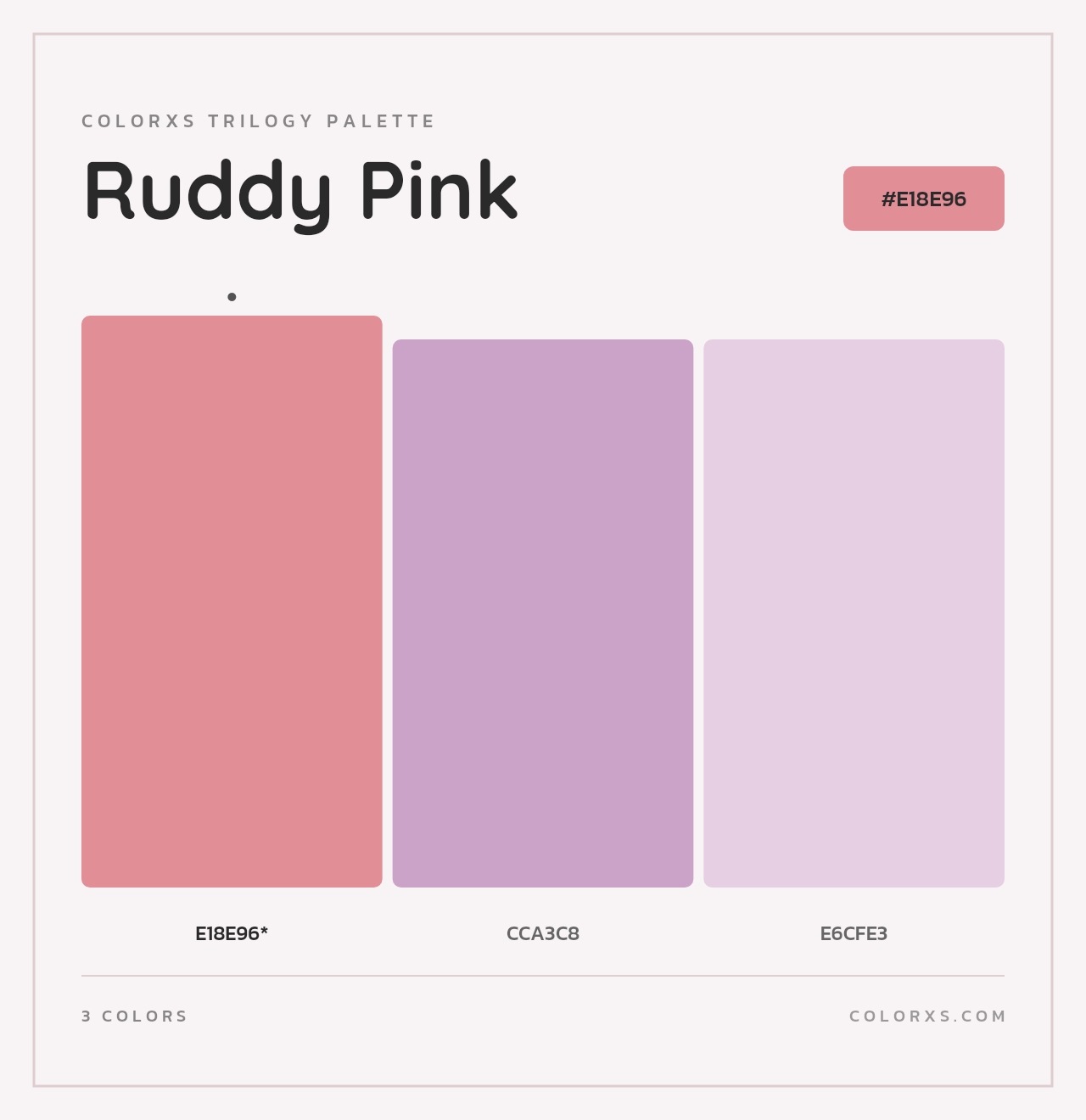 Ruddy Pink - Colorxs Trilogy Palette
