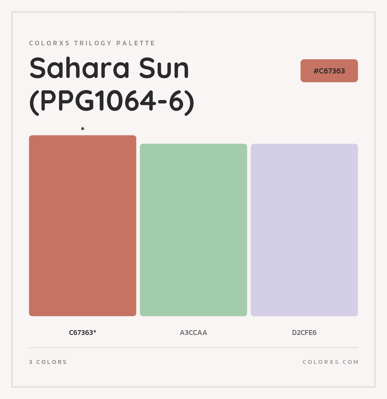 Sahara Sun (PPG1064-6) - Colorxs Trilogy Palette