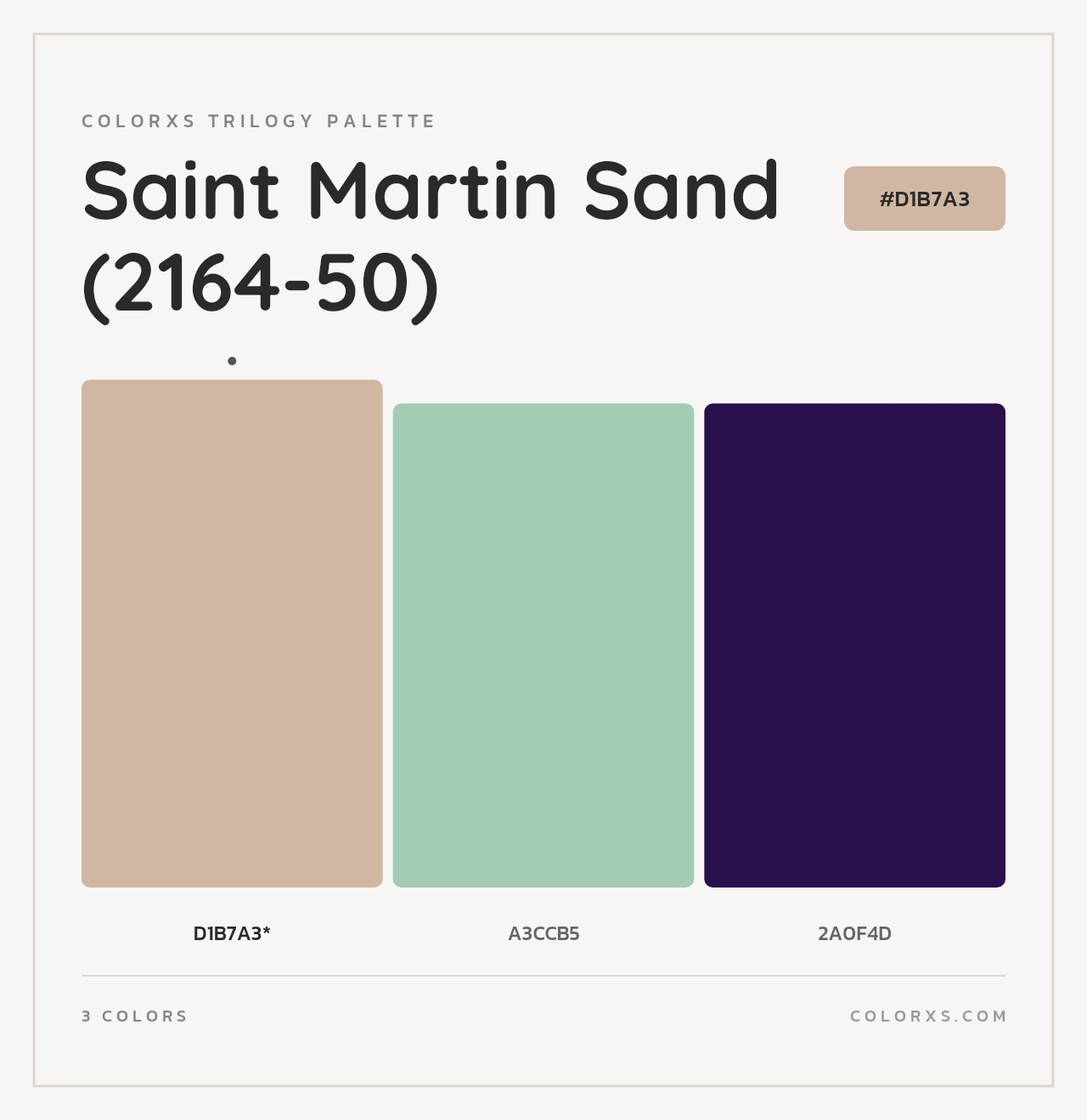 Saint Martin Sand (2164-50) - Colorxs Trilogy Palette