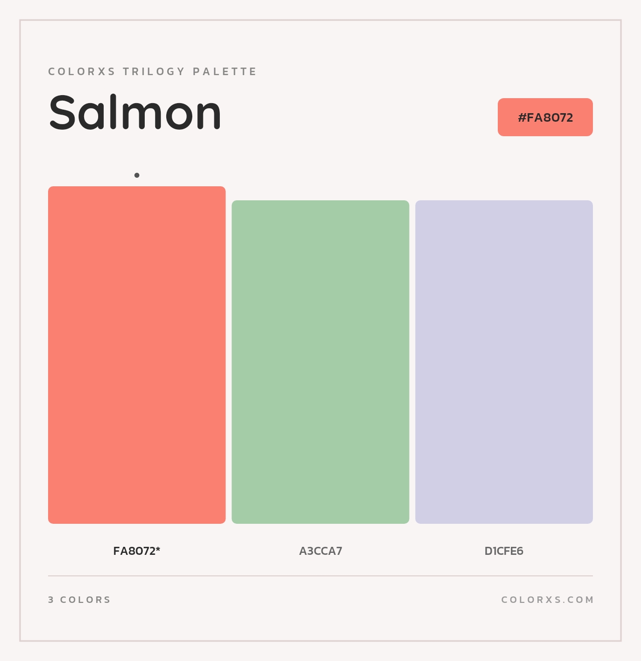 Salmon - Colorxs Trilogy Palette