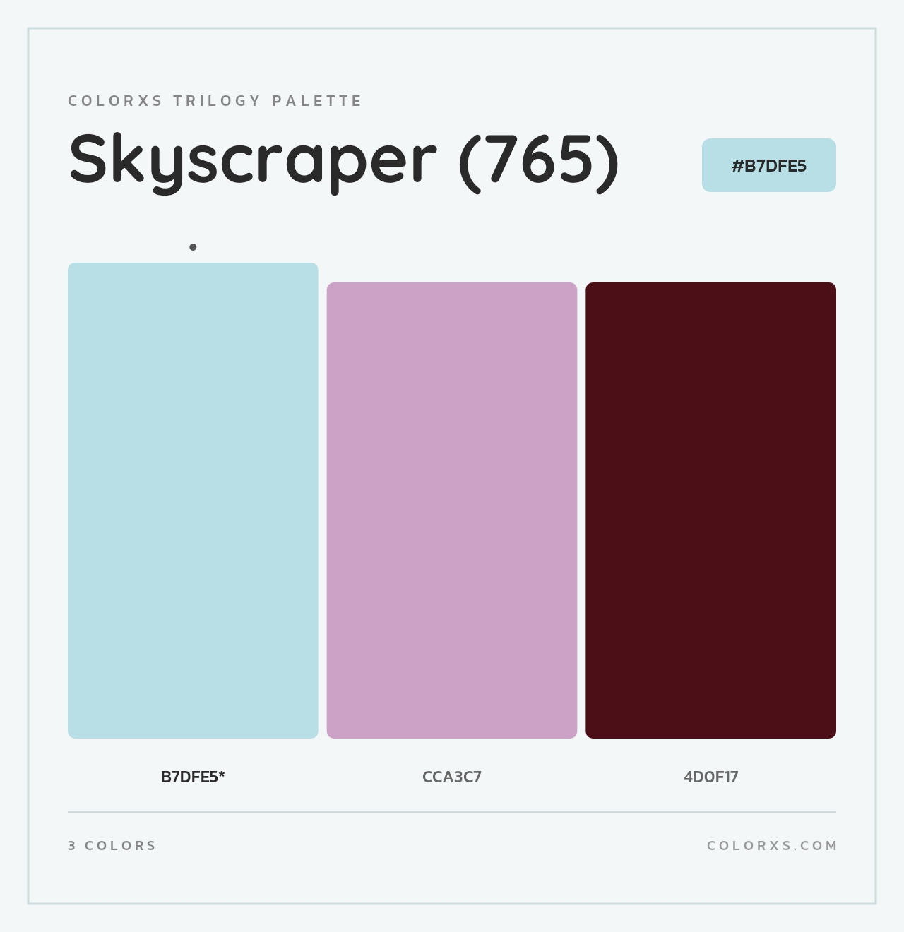 Skyscraper (765) - Colorxs Trilogy Palette