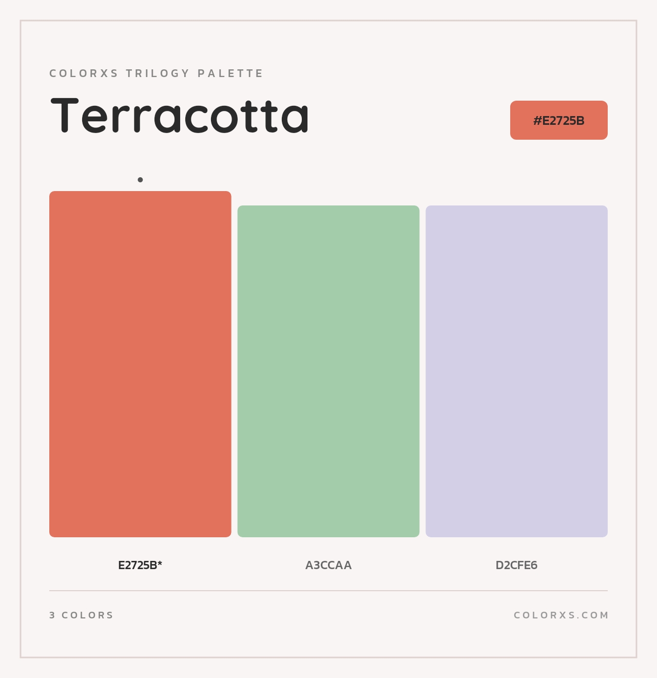 Terracotta - Colorxs Trilogy Palette