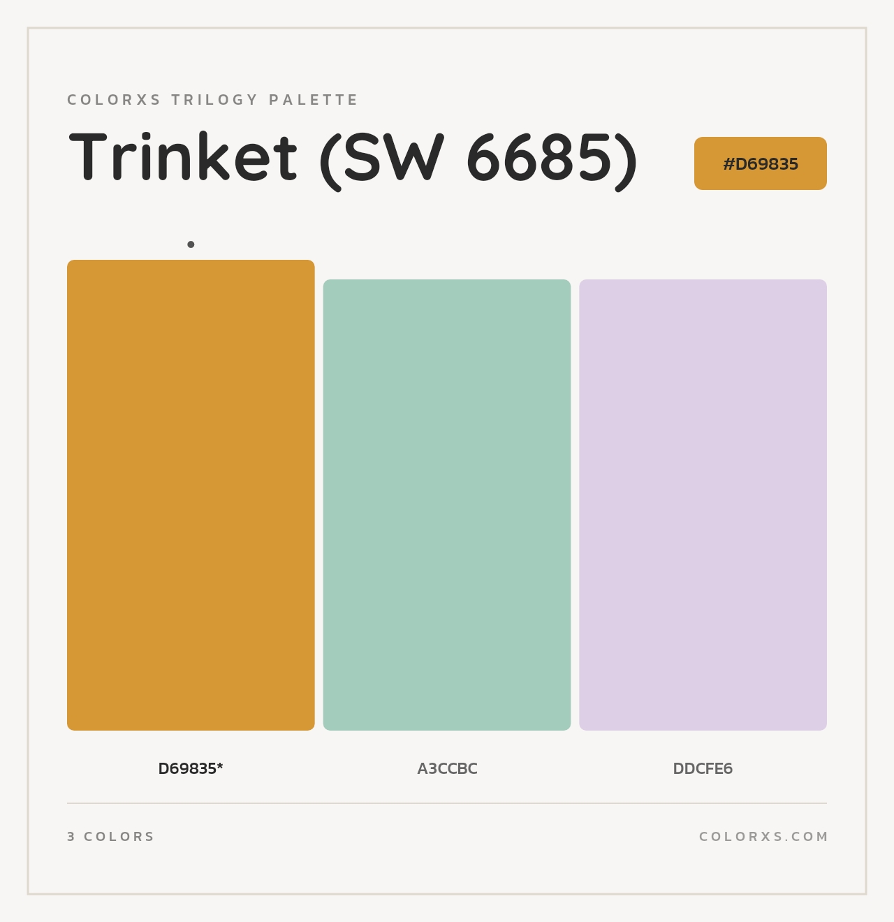 Trinket (SW 6685) - Colorxs Trilogy Palette
