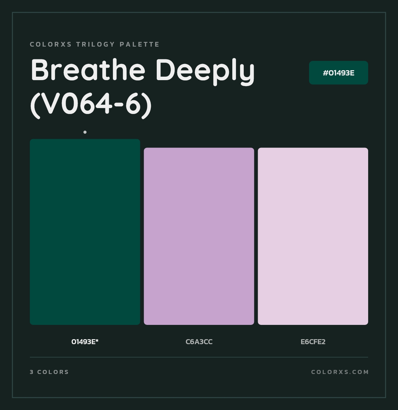 Breathe Deeply (V064-6) - Colorxs Trilogy Palette
