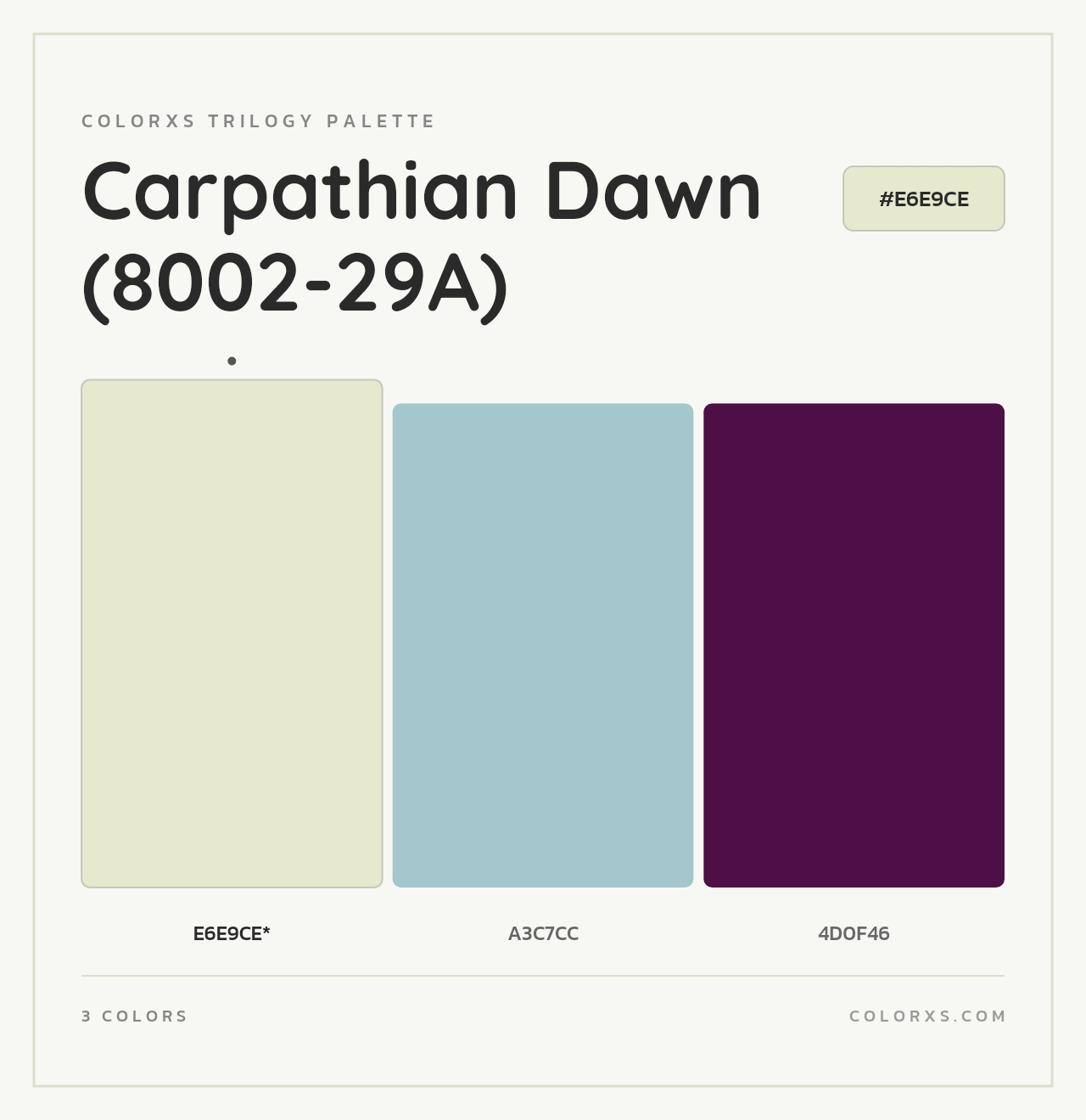 Carpathian Dawn (8002-29A) - Colorxs Trilogy Palette