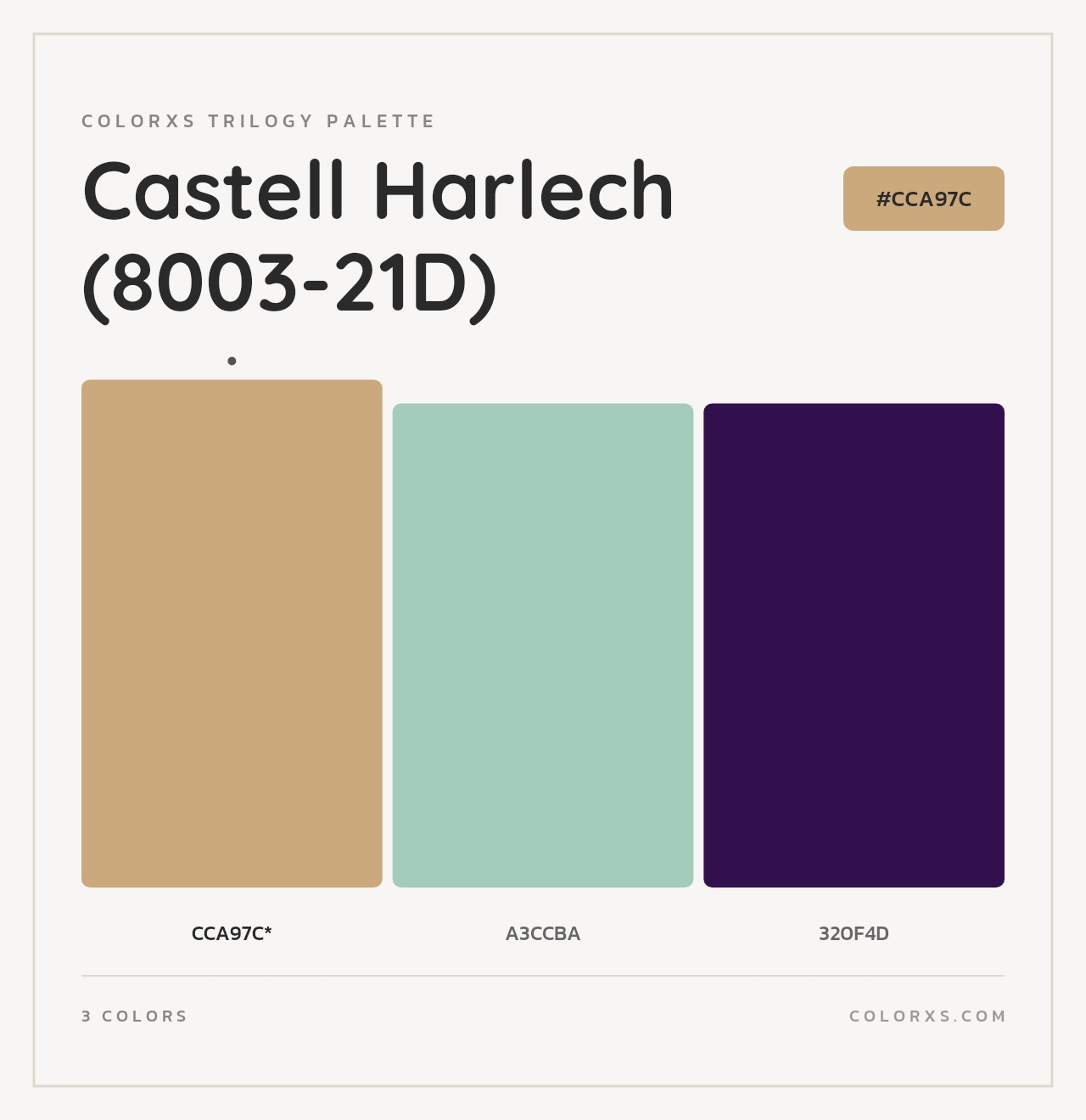 Castell Harlech (8003-21D) - Colorxs Trilogy Palette