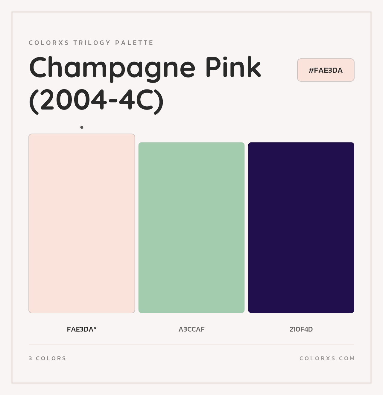 Champagne Pink (2004-4C) - Colorxs Trilogy Palette