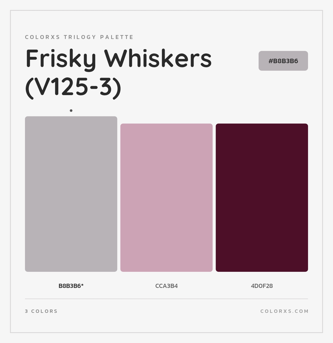 Frisky Whiskers (V125-3) - Colorxs Trilogy Palette