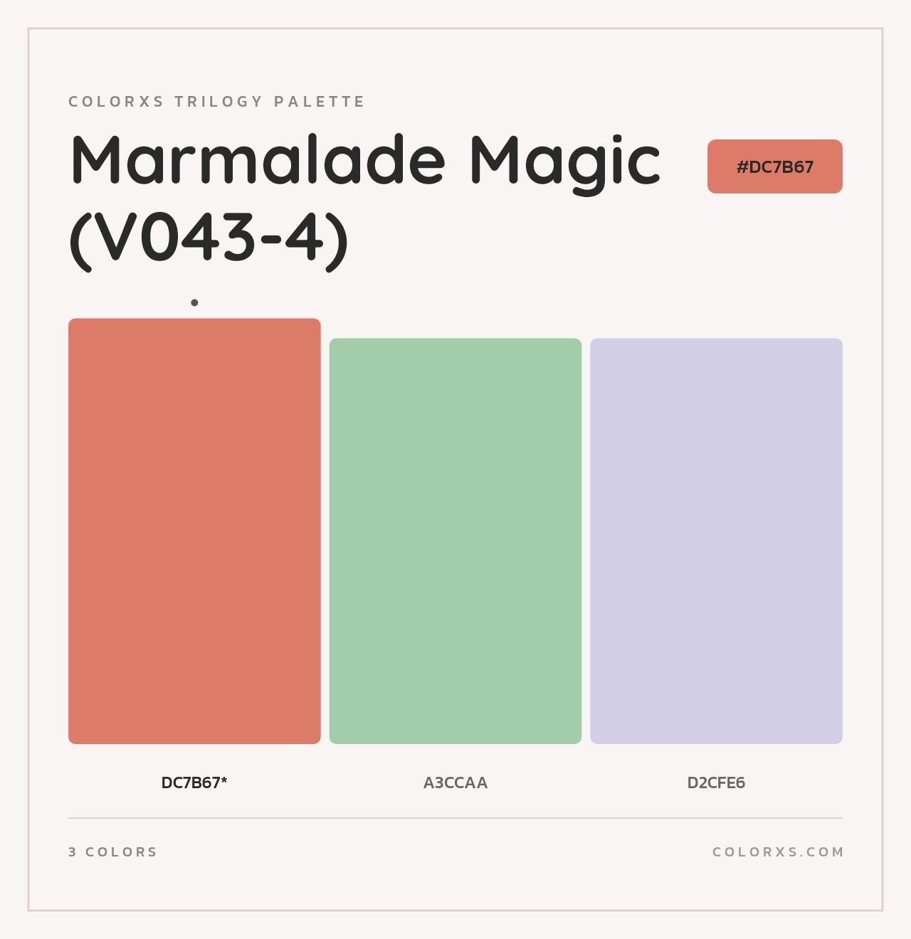 Marmalade Magic (V043-4) - Colorxs Trilogy Palette