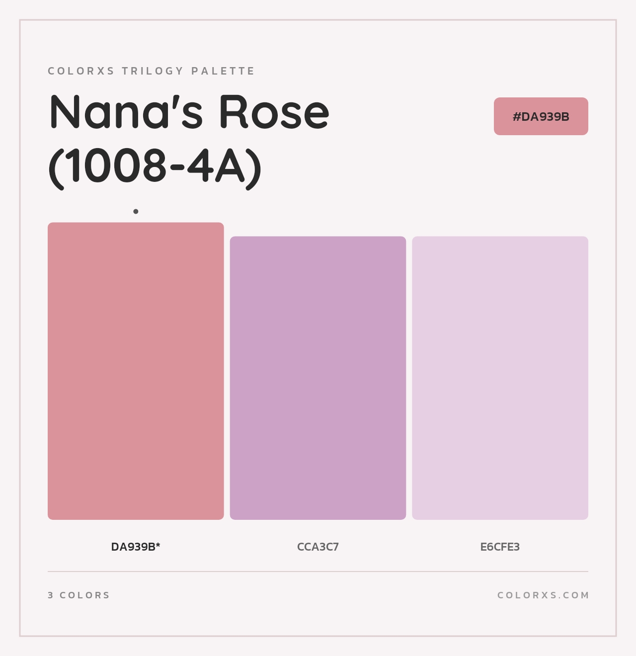 Nana's Rose (1008-4A) - Colorxs Trilogy Palette