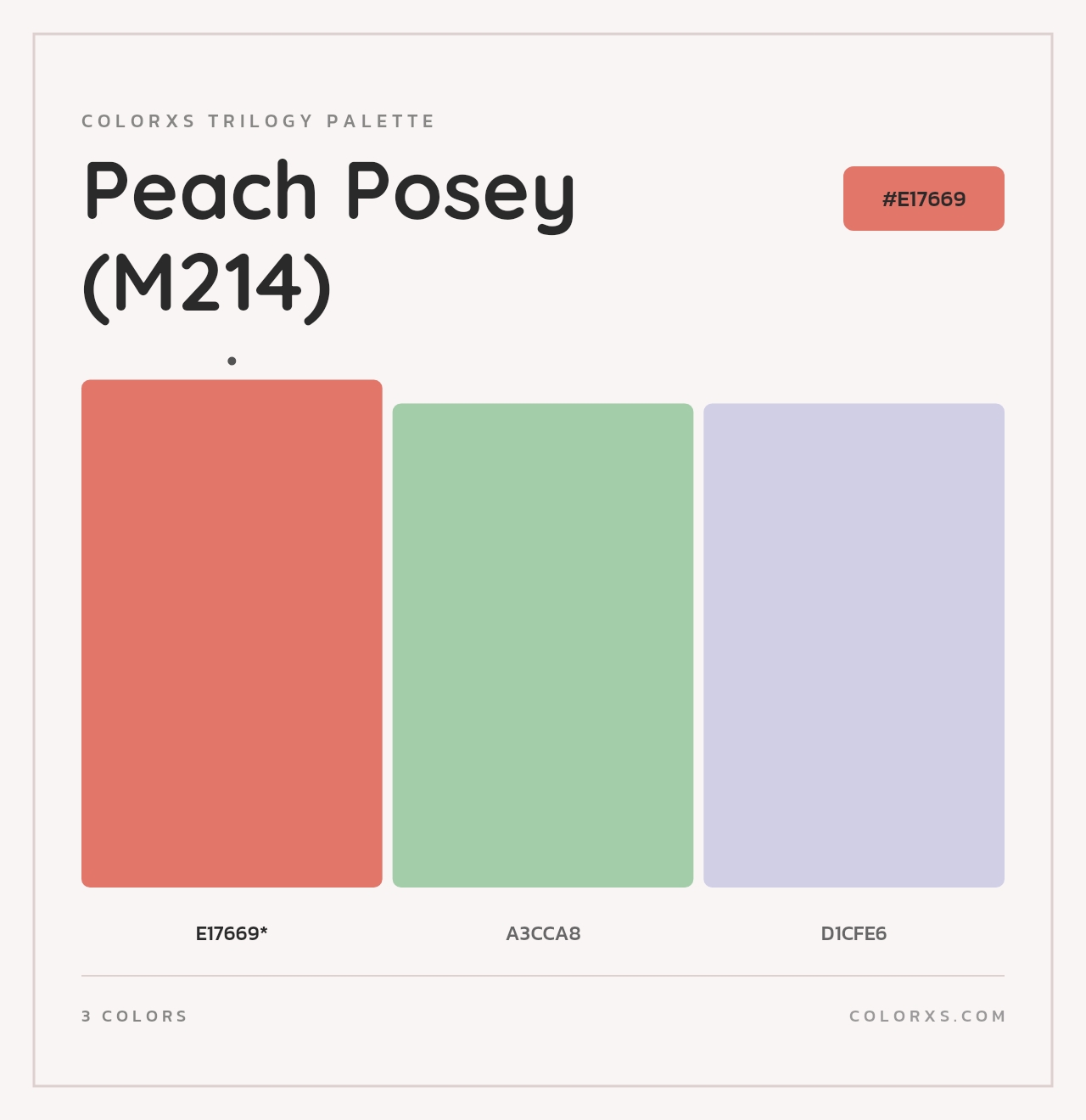 Peach Posey (M214) - Colorxs Trilogy Palette