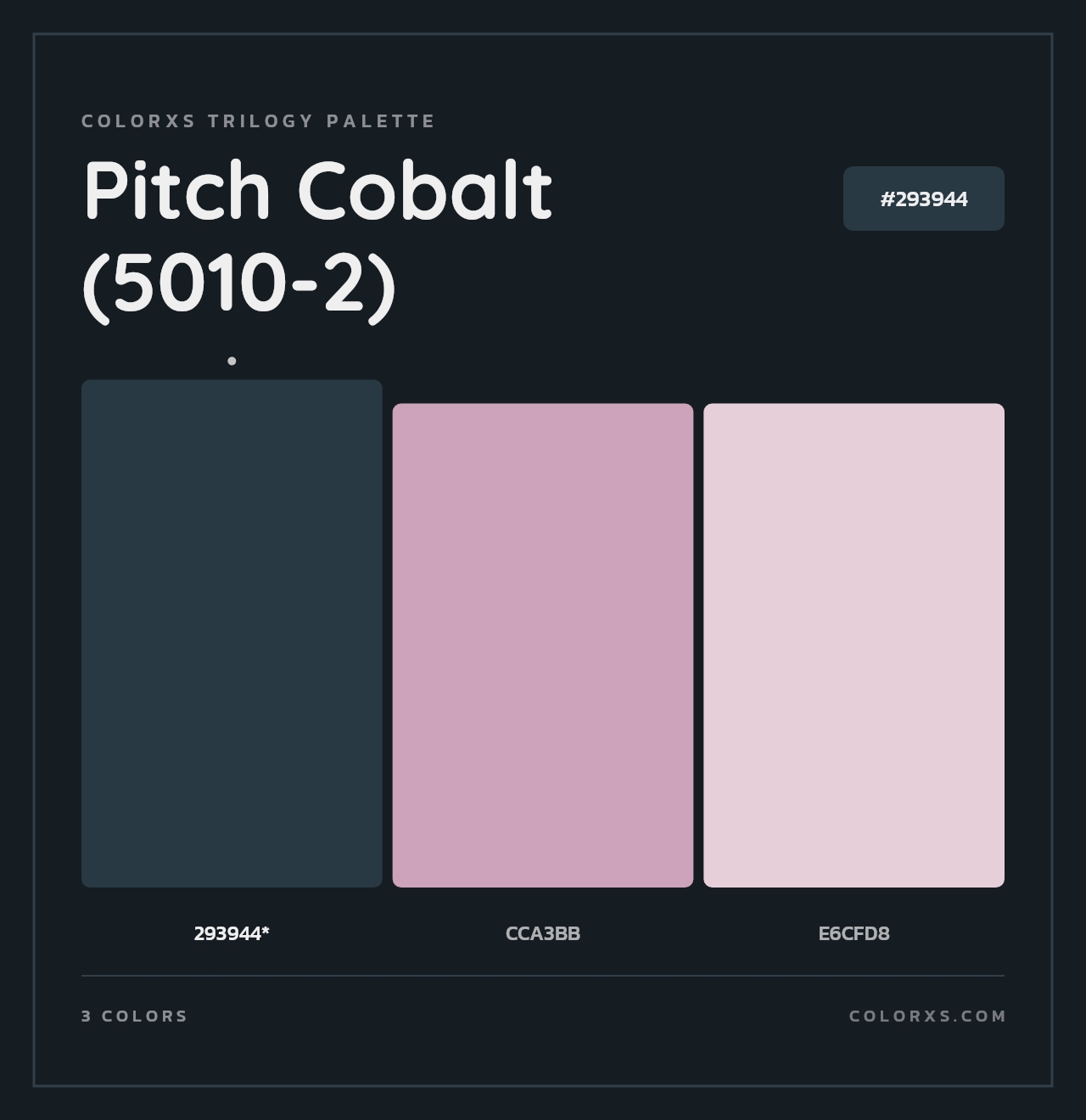 Pitch Cobalt (5010-2) - Colorxs Trilogy Palette