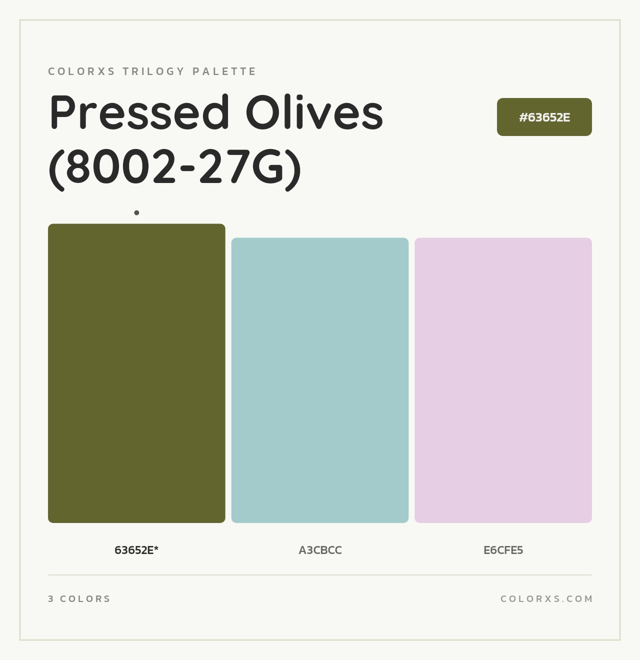 Pressed Olives (8002-27G) - Colorxs Trilogy Palette