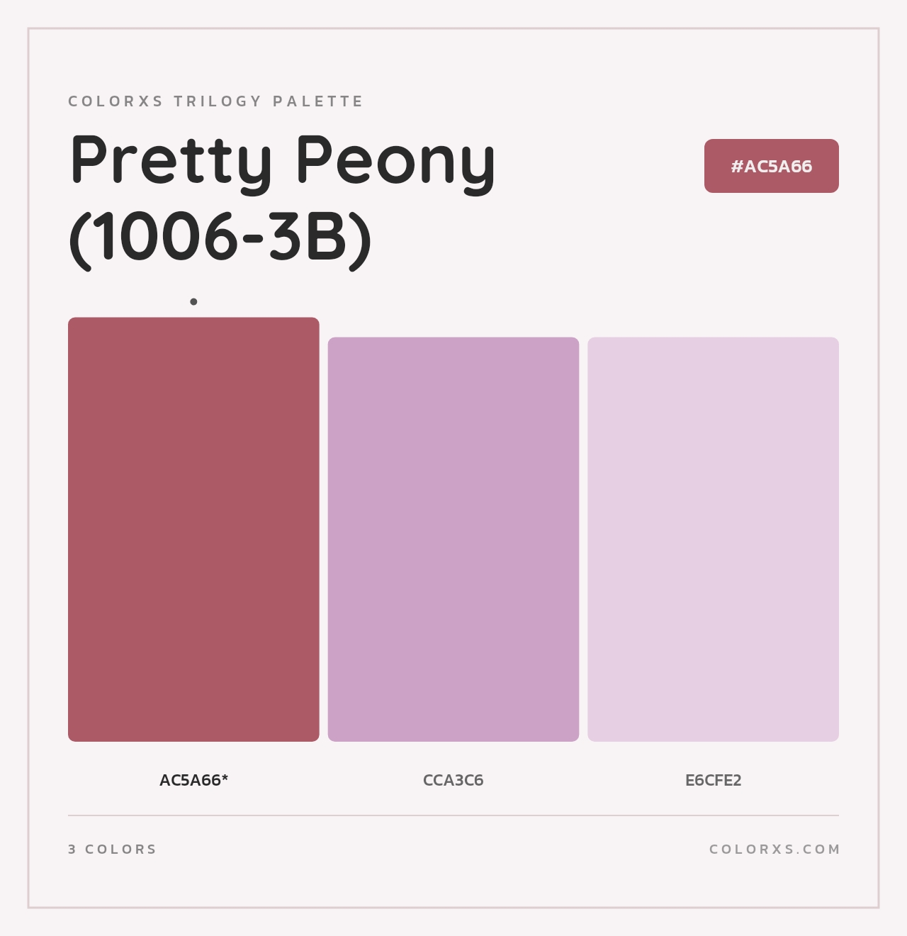 Pretty Peony (1006-3B) - Colorxs Trilogy Palette