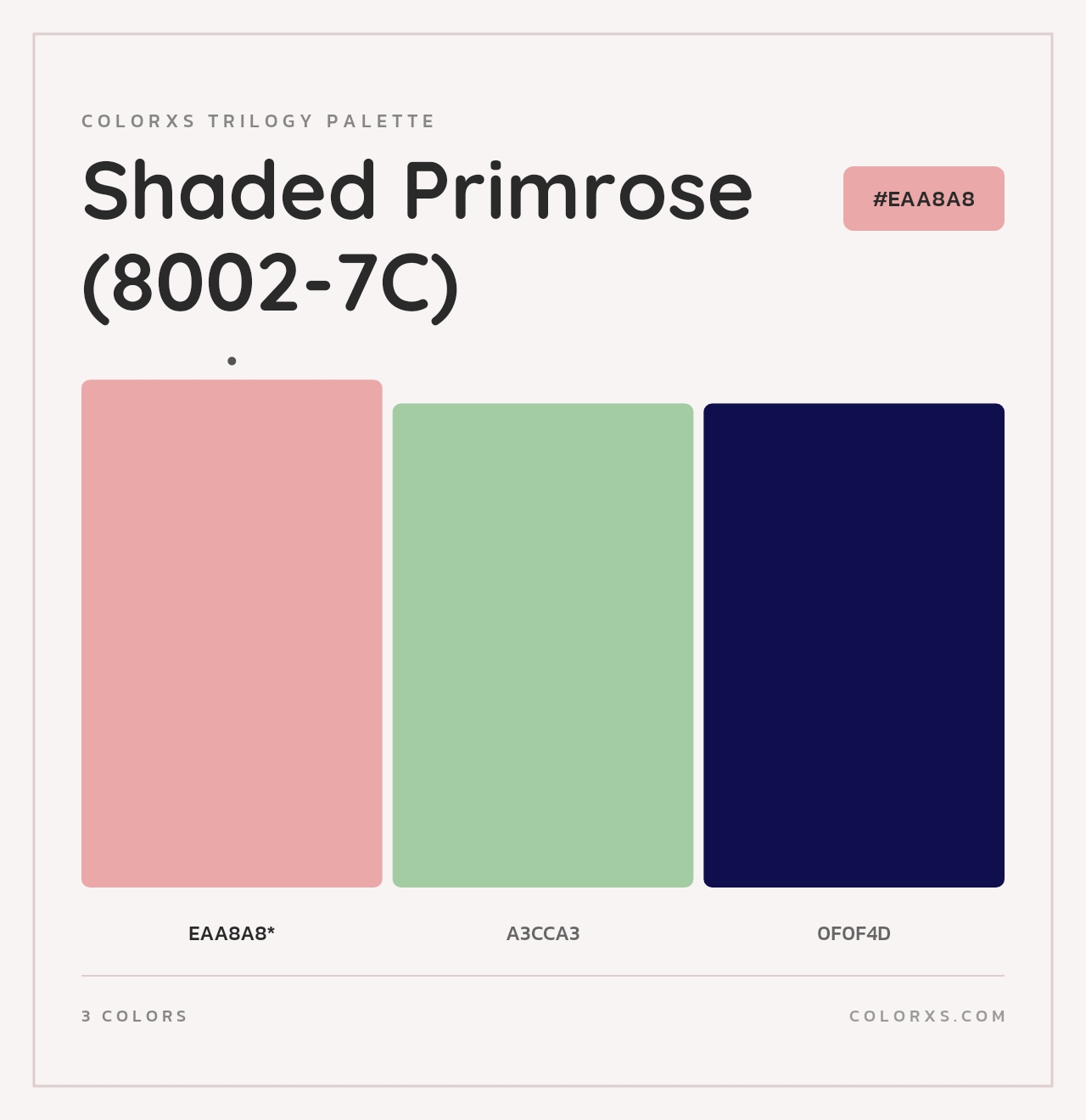 Shaded Primrose (8002-7C) - Colorxs Trilogy Palette