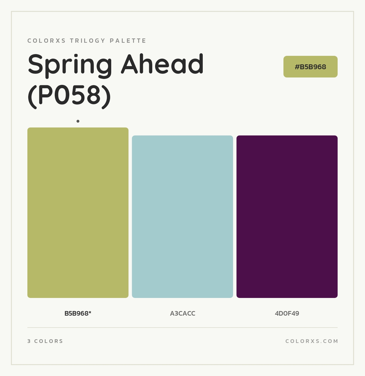Spring Ahead (P058) - Colorxs Trilogy Palette