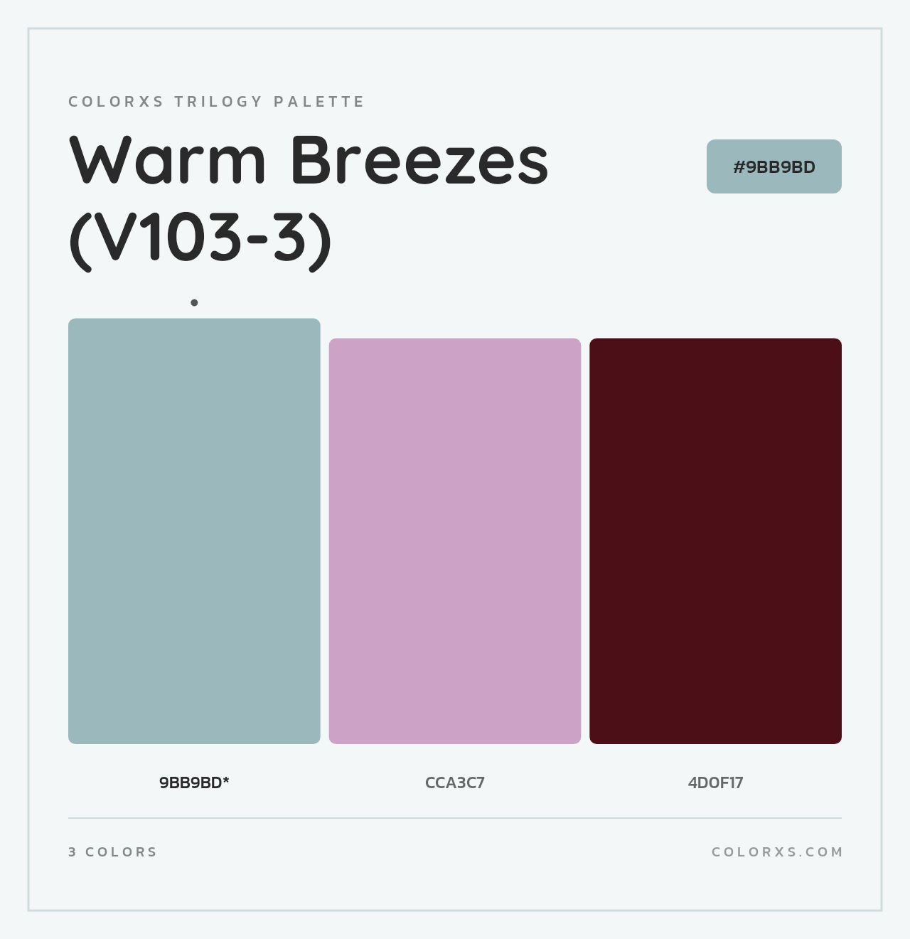 Warm Breezes (V103-3) - Colorxs Trilogy Palette