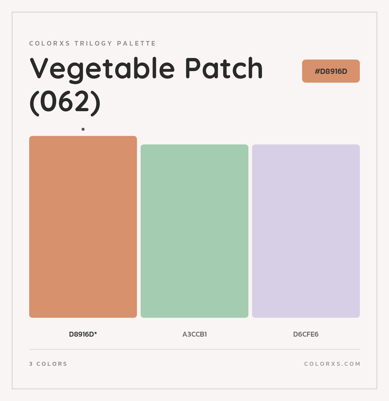 Vegetable Patch (062) - Colorxs Trilogy Palette