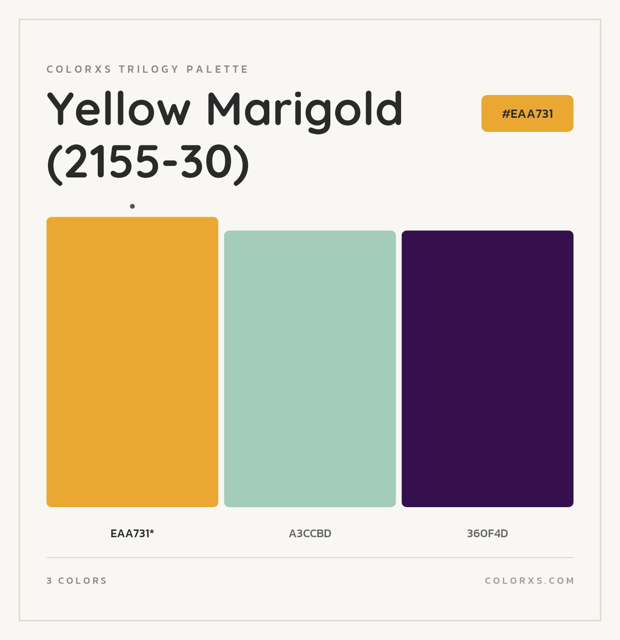 Yellow Marigold (2155-30) - Colorxs Trilogy Palette