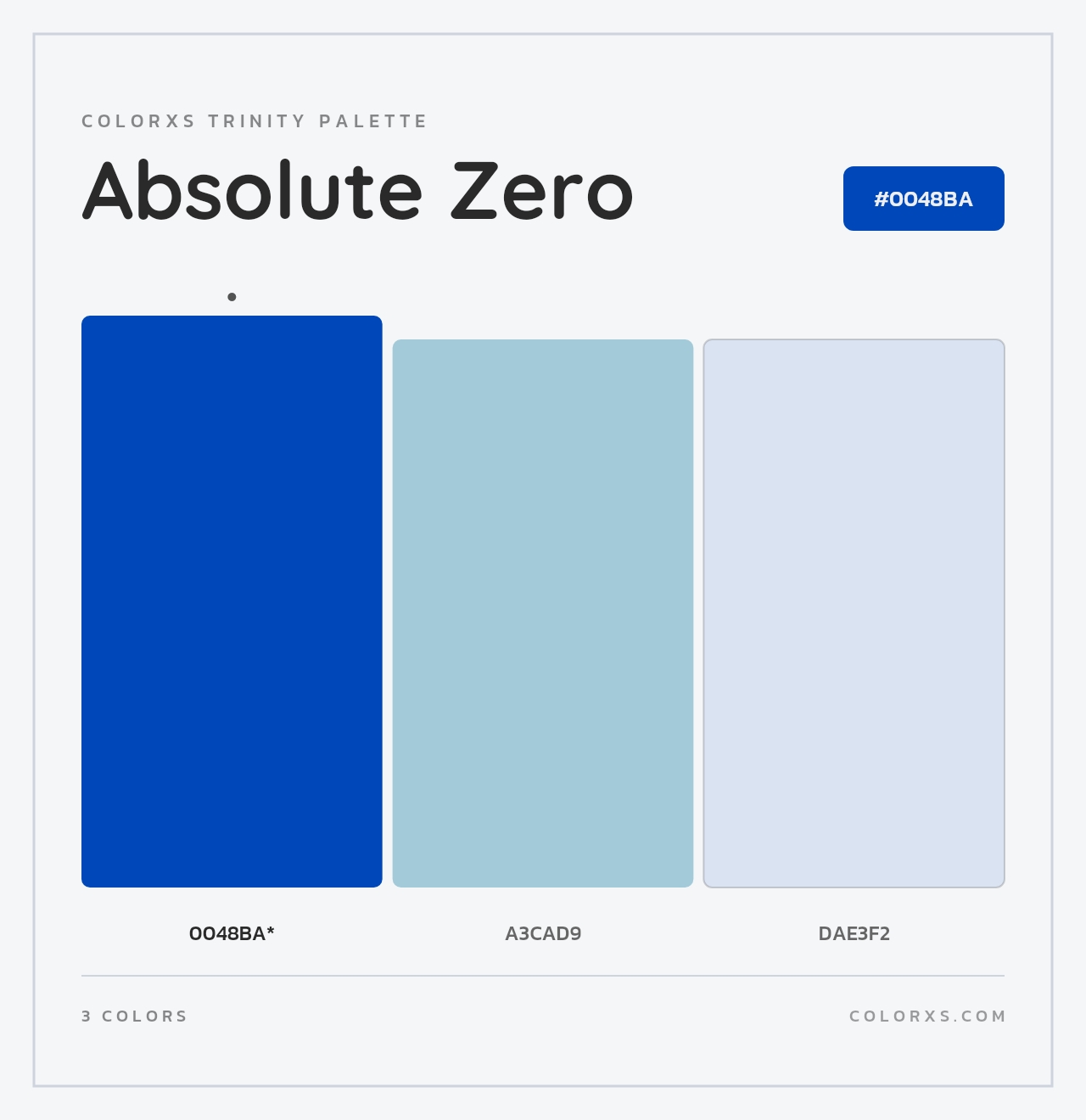 Absolute Zero - Colorxs Trinity Palette