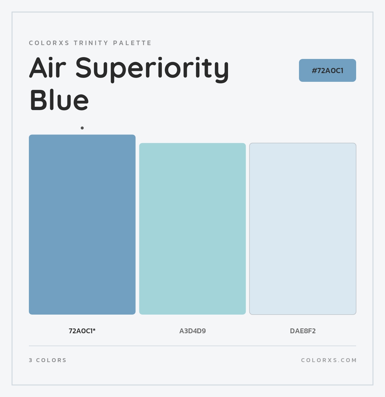 Air Superiority Blue - Colorxs Trinity Palette